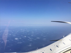 Dust layer over Mediterranean sea